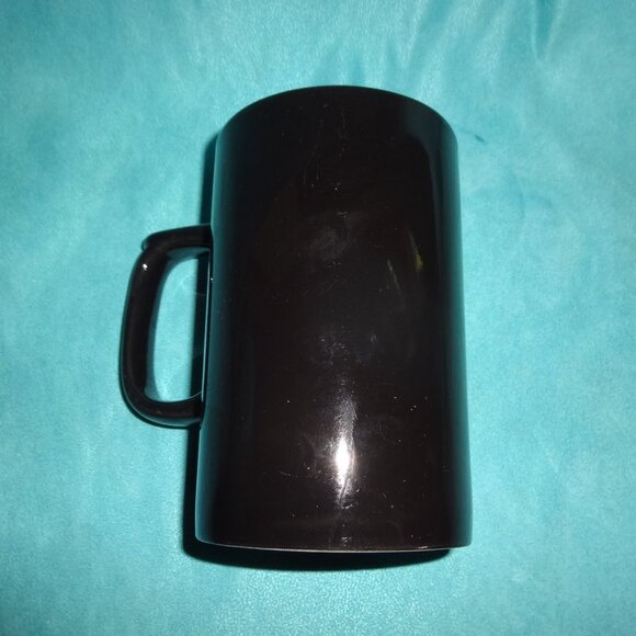 Harley Davidson 16 Ounce Tall Black Mug/Cup orange flames Hallmark~2004 - Picture 9 of 10